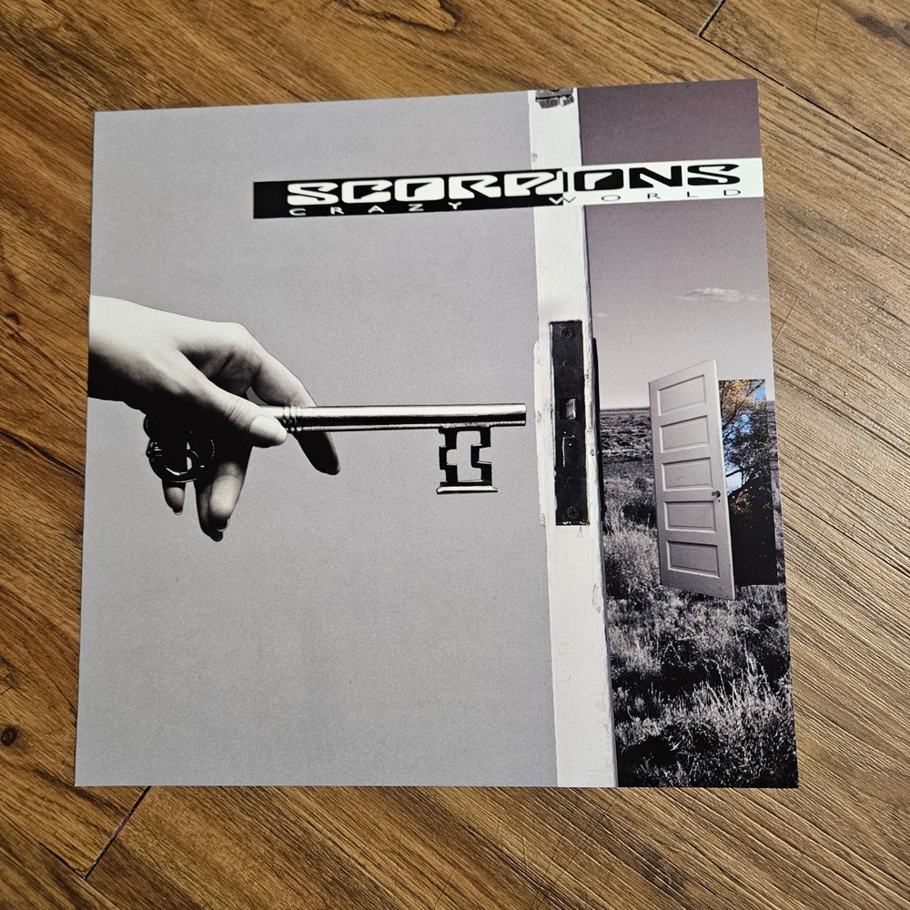 Scorpions Crazy World‎ 1990 Promo Flat Album Poster 12x12 PolyGram Rock Pop D/S